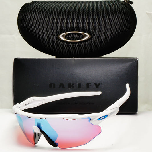 Oakley Radar EV Advacer Sunglasses White Red Mirror Prizm Snow OO 9442 1038
