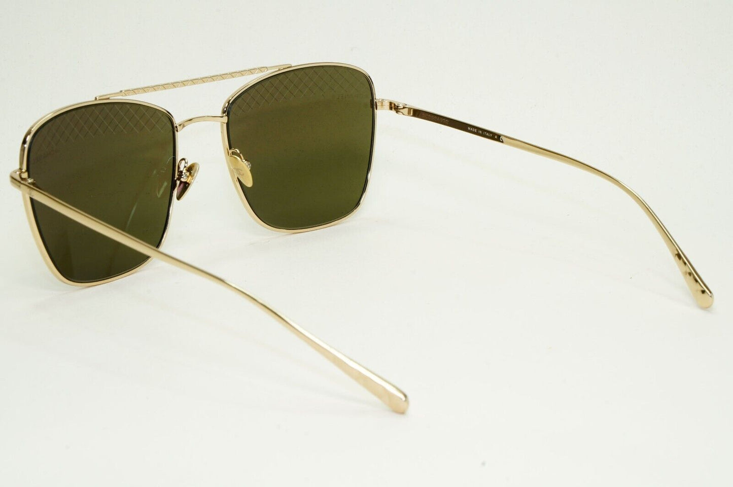 Chanel Sunglasses Gold Square Metal Navigator Pilot 4256 c.395/3 55mm