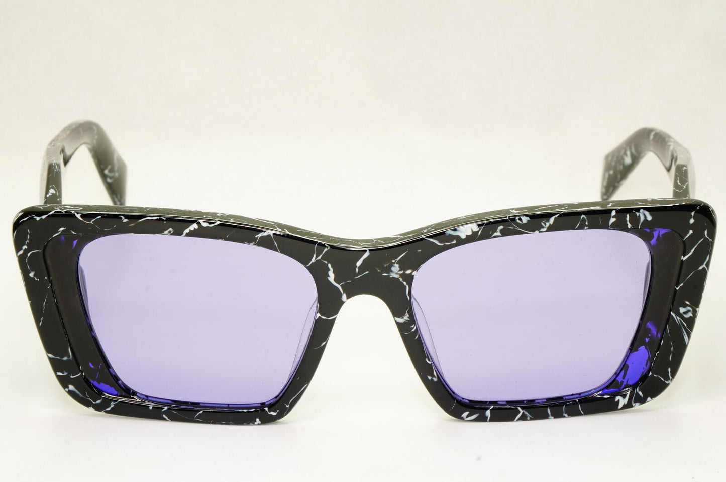 Prada Symbole Sunglasses Black White Marble Violet PR08YS SPR 08YF 03V01O