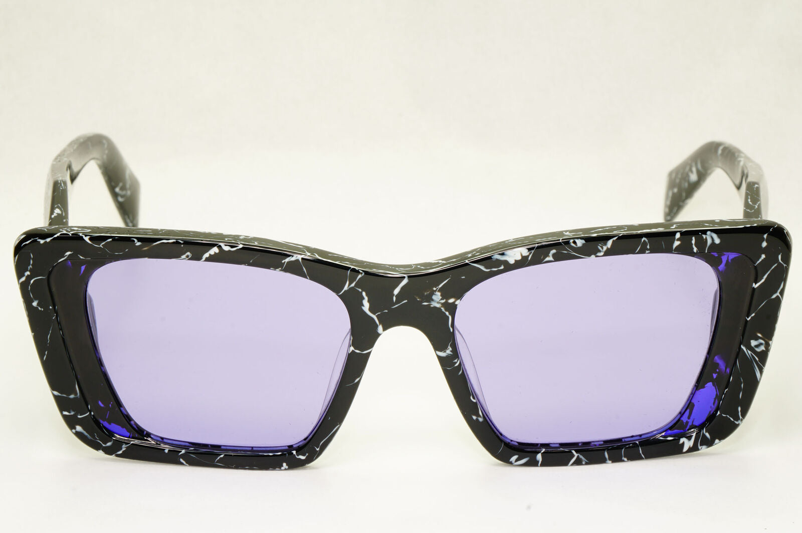 Prada Symbole Sunglasses Black White Marble Violet PR08YS SPR 08YF 03V01O