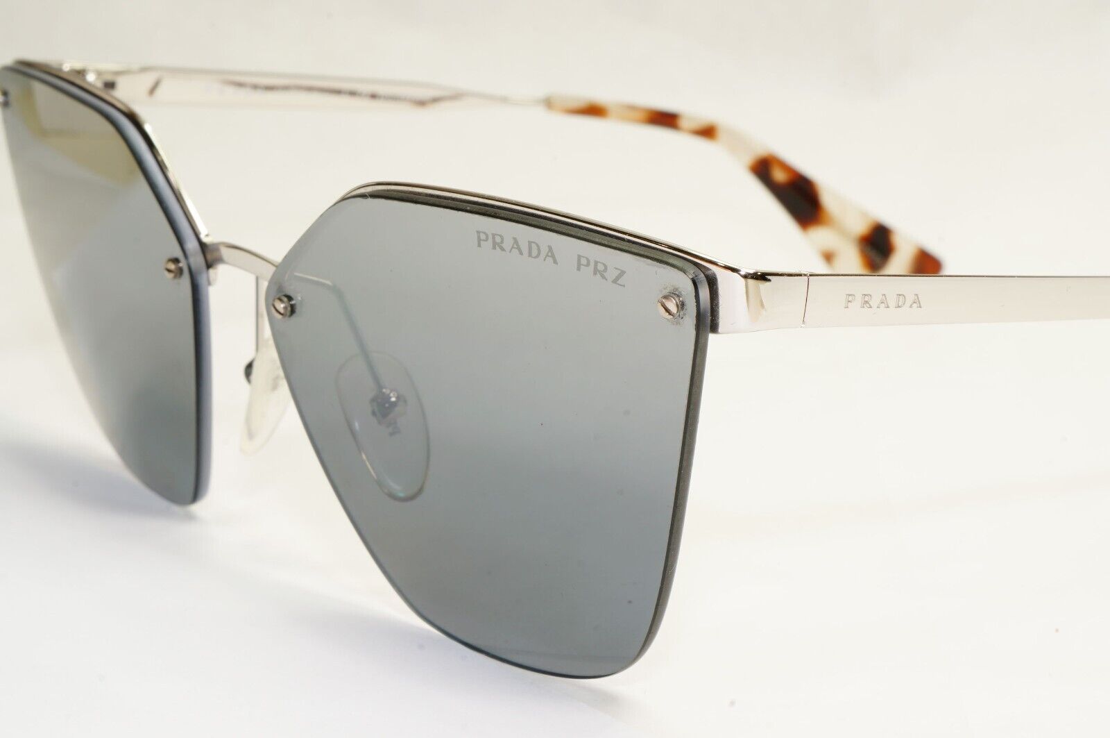 Prada Sunglasses Polarized Mirror Silver Cinema PR68TS SPR 68T 1BC-2F2 270324