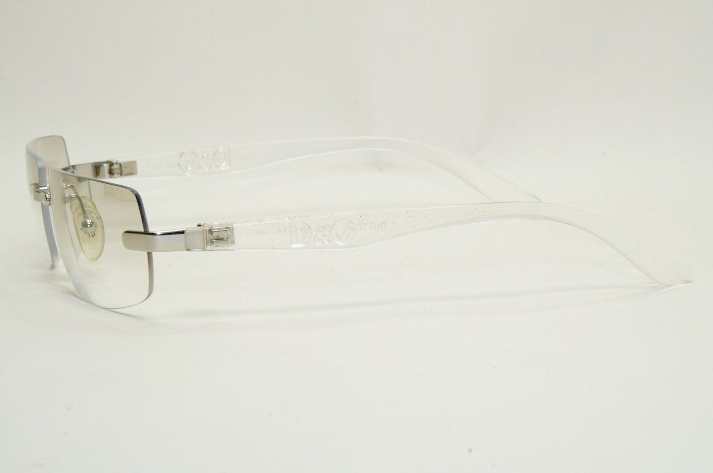 Dolce & Gabbana Sunglasses 2006 Vintage Rimless Silver Clear D&G 2066 753 081124