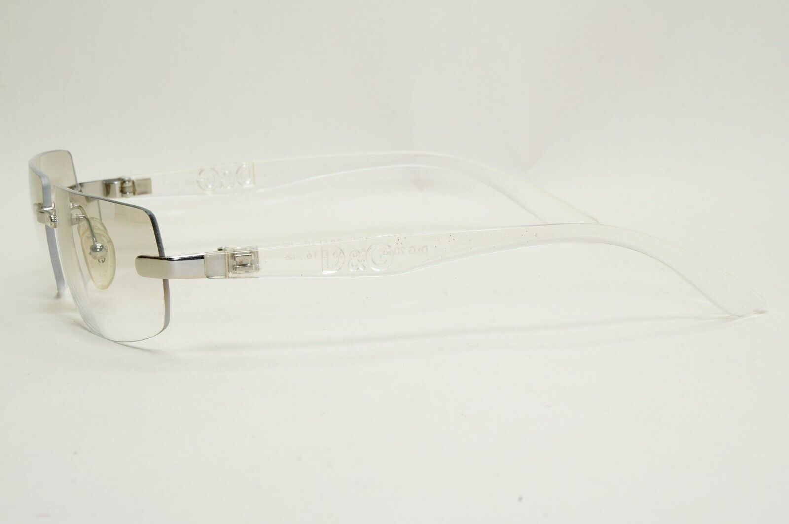Dolce & Gabbana Sunglasses 2006 Vintage Rimless Silver Clear D&G 2066 753 081124