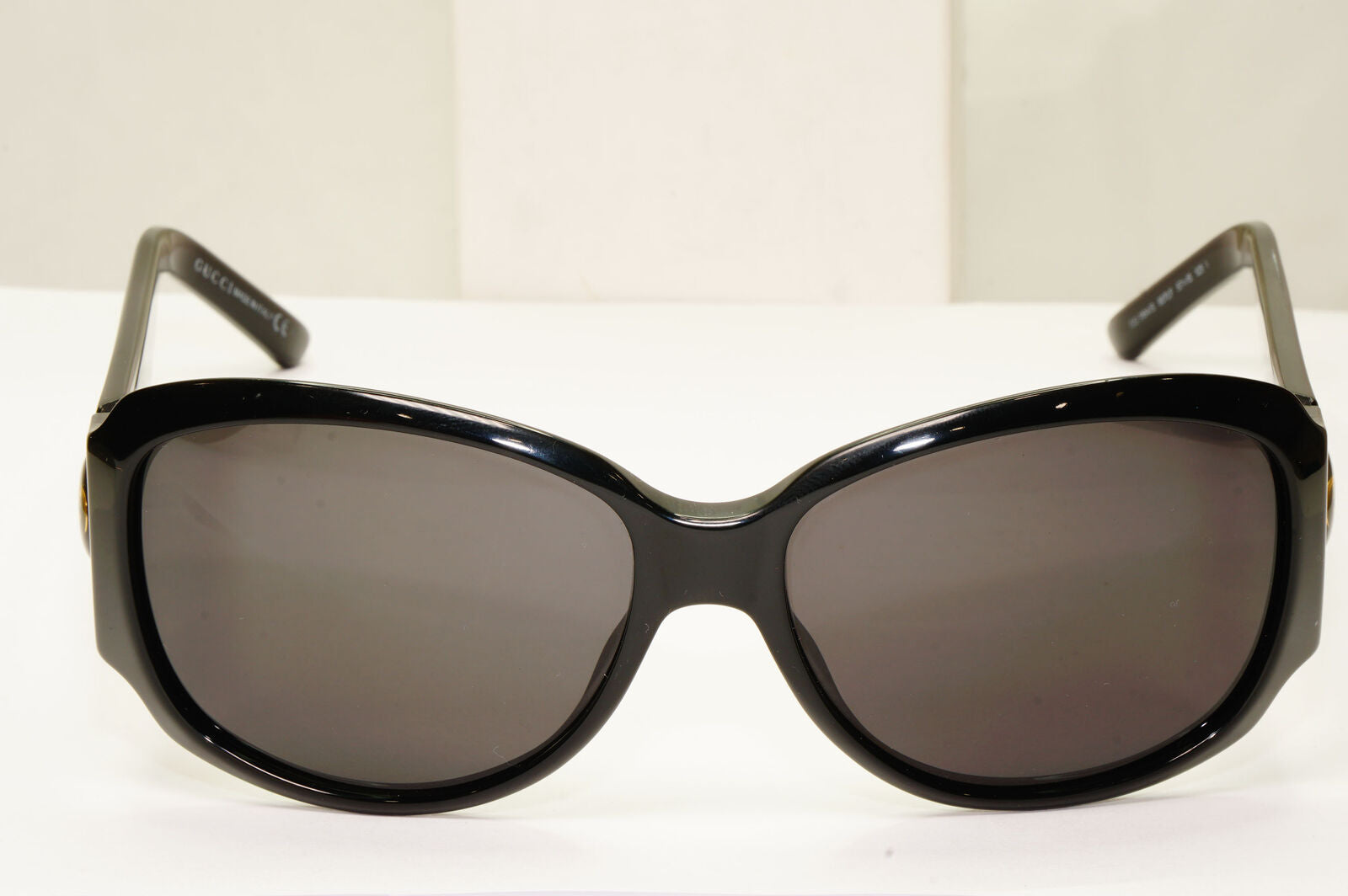 Gucci 2008 Sunglasses Black Gold Vintage Square GG 3104/S 807LF 181022