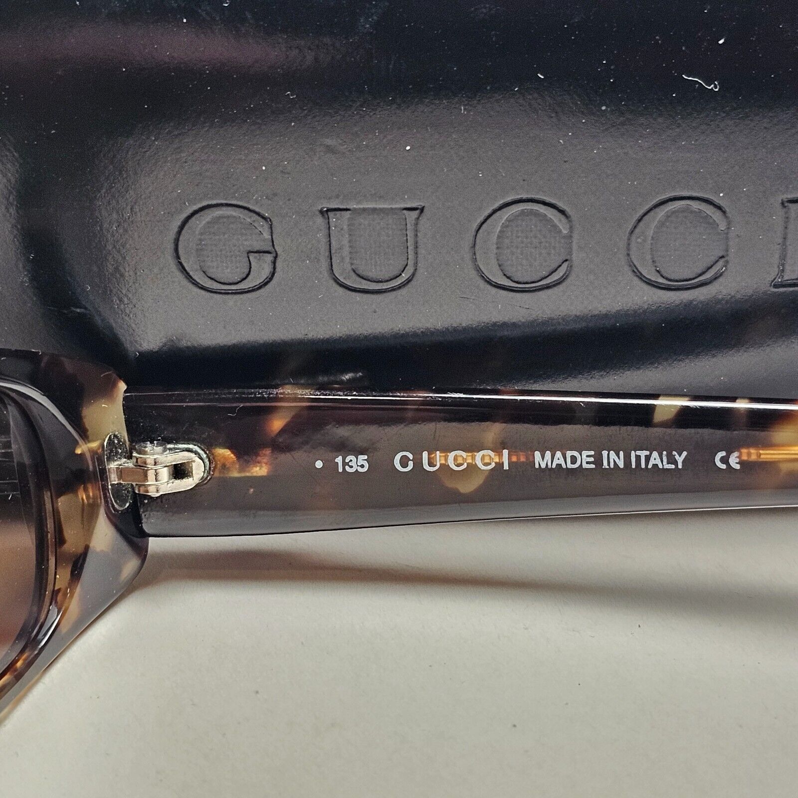 Gucci Sunglasses 1998 Vintage Brown Rectangle Small GG 2452/S 4TM 51mm 310125