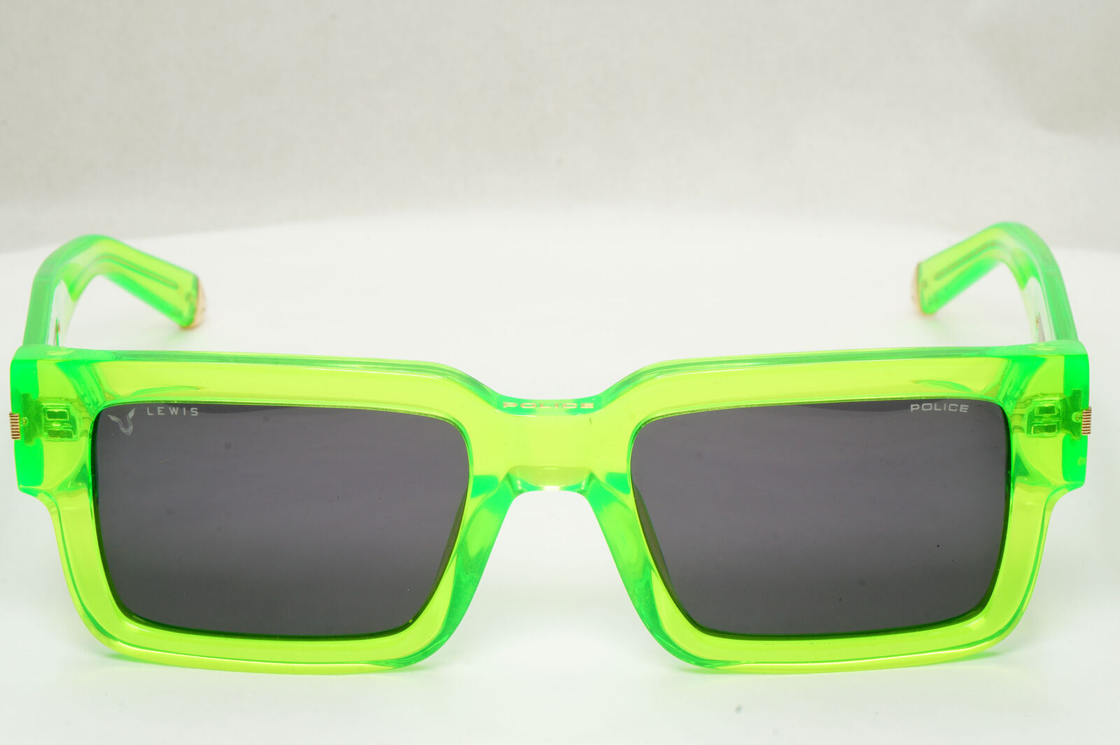 Police F1 Lewis Hamilton Sunglasses Green Transparent Lime SPL E14V COL 0VC1