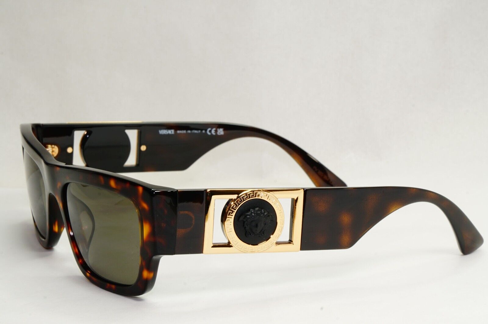 Versace Sunglasses Brown Square Tortoise Havana Gold MOD VE 4416-U 108/3 53mm