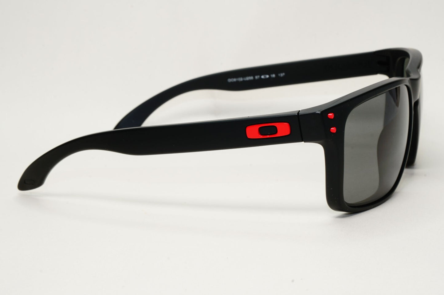 Oakley Sunglasses Holbrook Black Matte Grey Prizm Square Red OO 9102 U2 57mm [a]