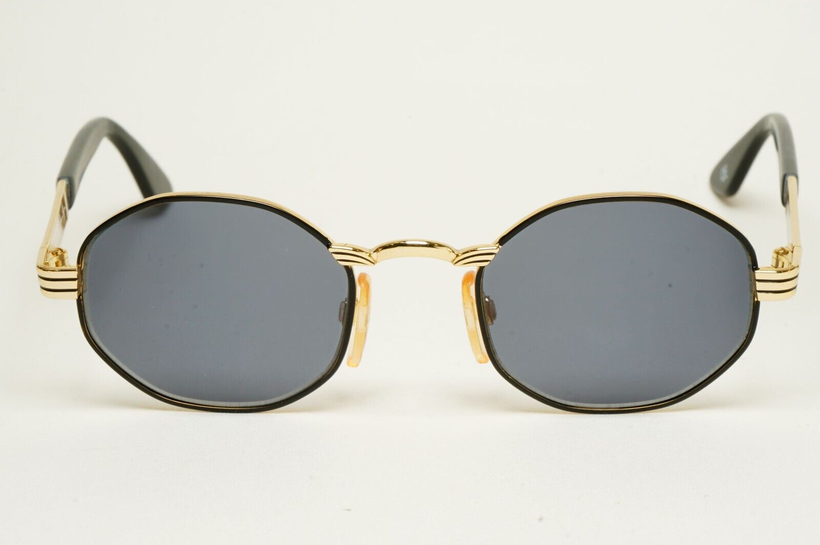 Versus Sunglasses 1996 by Gianni Versace Vintage Gold Hexagon MOD F09 COL 39M