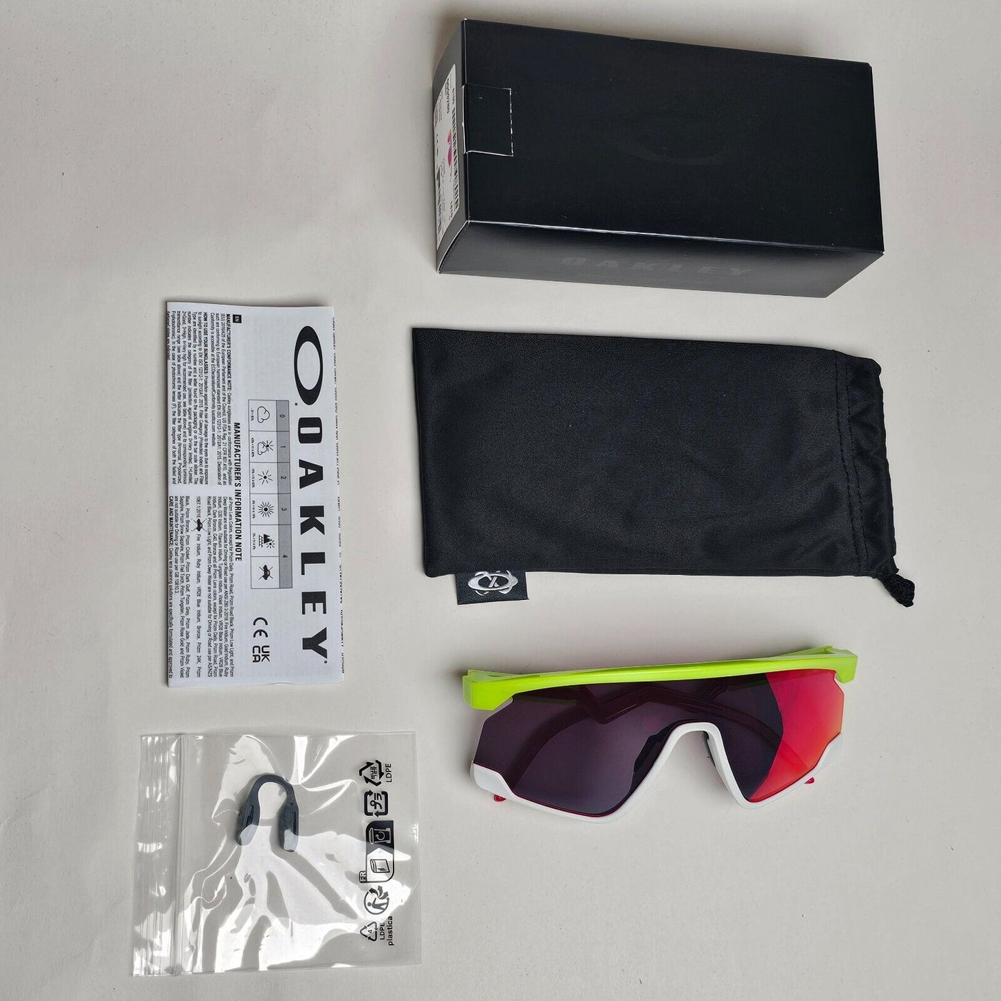 Oakley Sunglasses BXTR Flourescent Green Retina Burn Prizm Road OO 9280 06