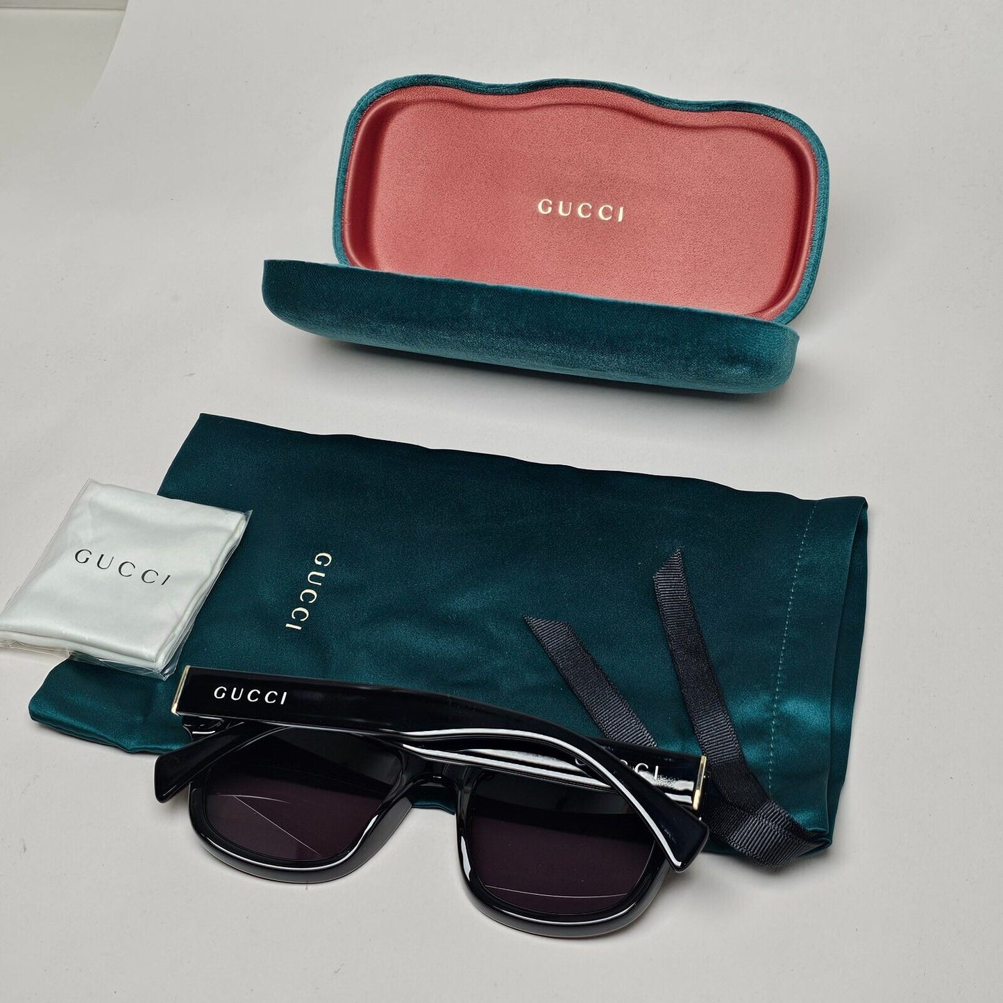 Gucci Sunglasses 2023 Black Square Glossy GG1135S 002 51mm 280125