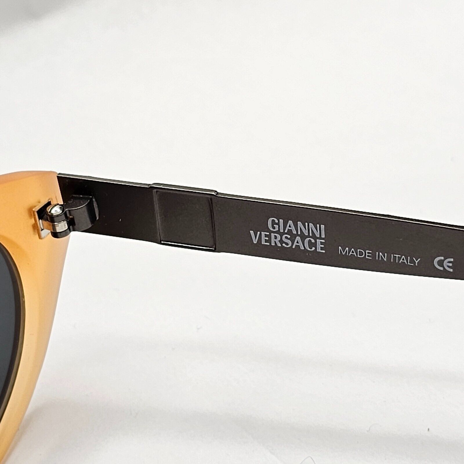 Gianni Versace Sunglasses 1996 Vintage Amber Black Gunmetal MOD 290/M COL 631