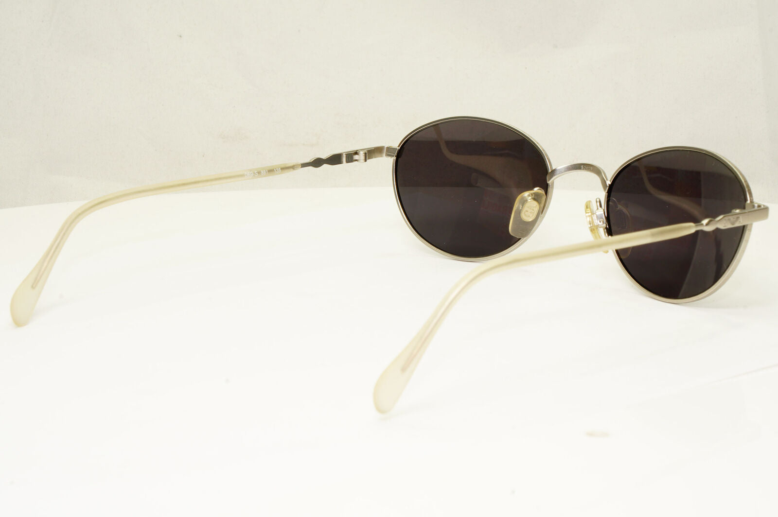 Emporio Armani 1997 Vintage Sunglasses Mens Womens Oval Silver Metal 069-S 881
