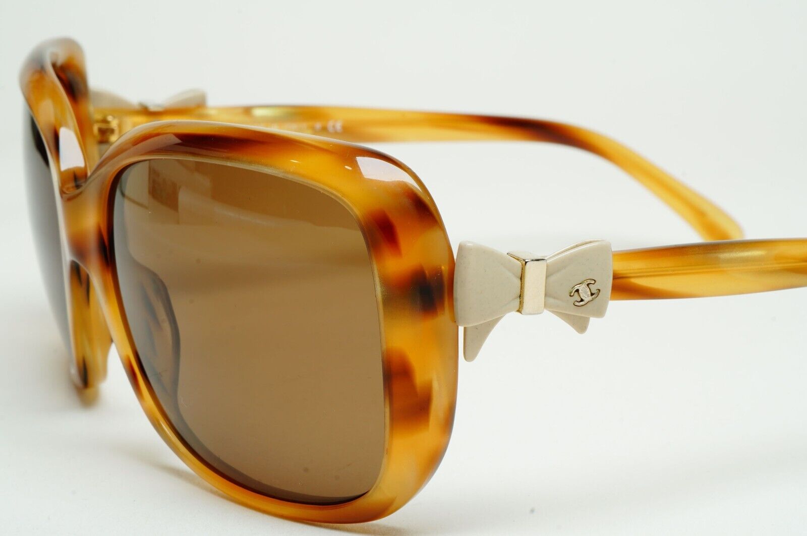 Chanel Sunglasses Bows 2011 Vintage Brown Square 5171 c.938/3B 60mm 100225