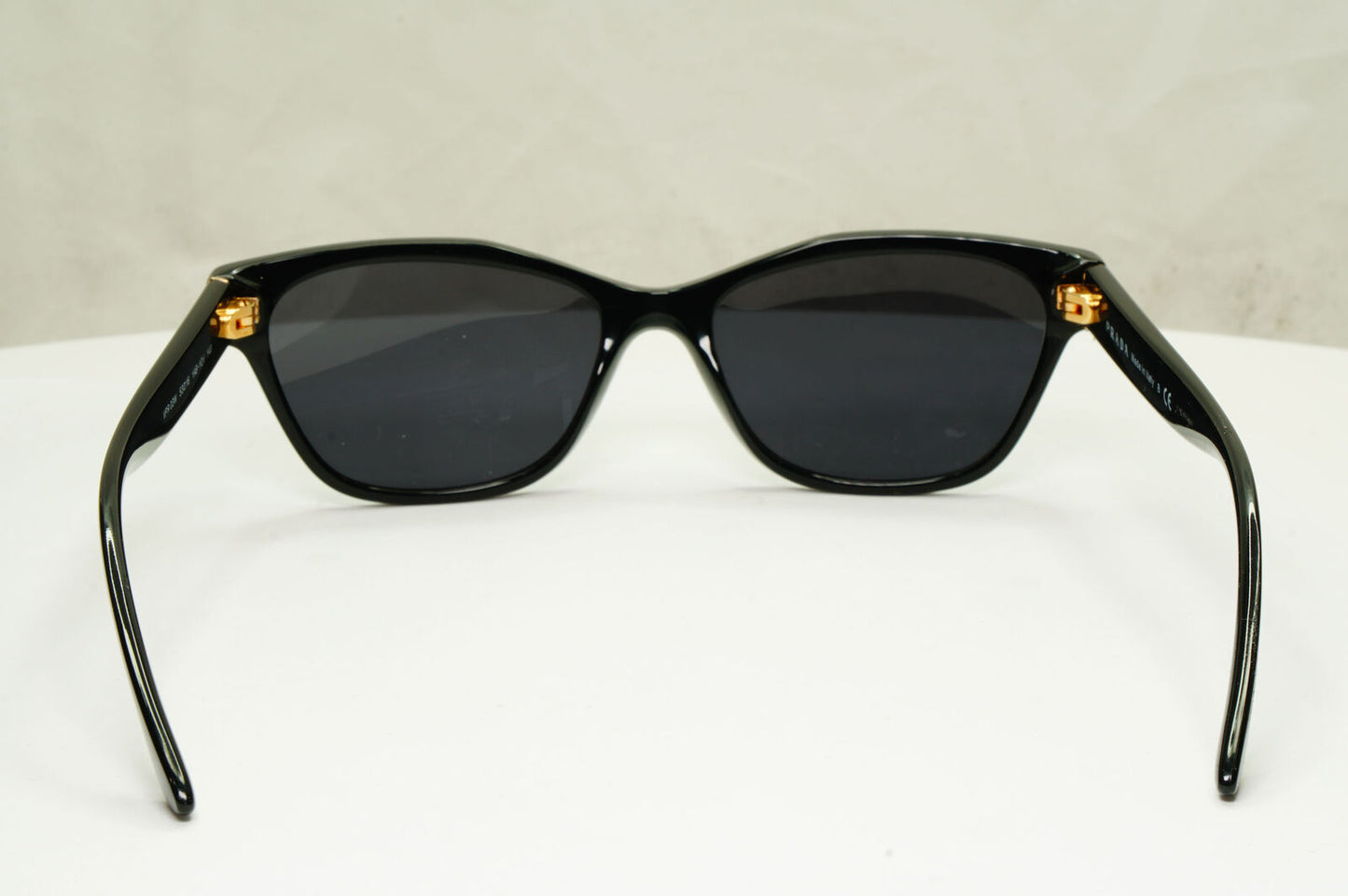 Prada Sunglasses Black Glossy Fashion Designer PR03WV VPR 03W 1AB-1O1 180323