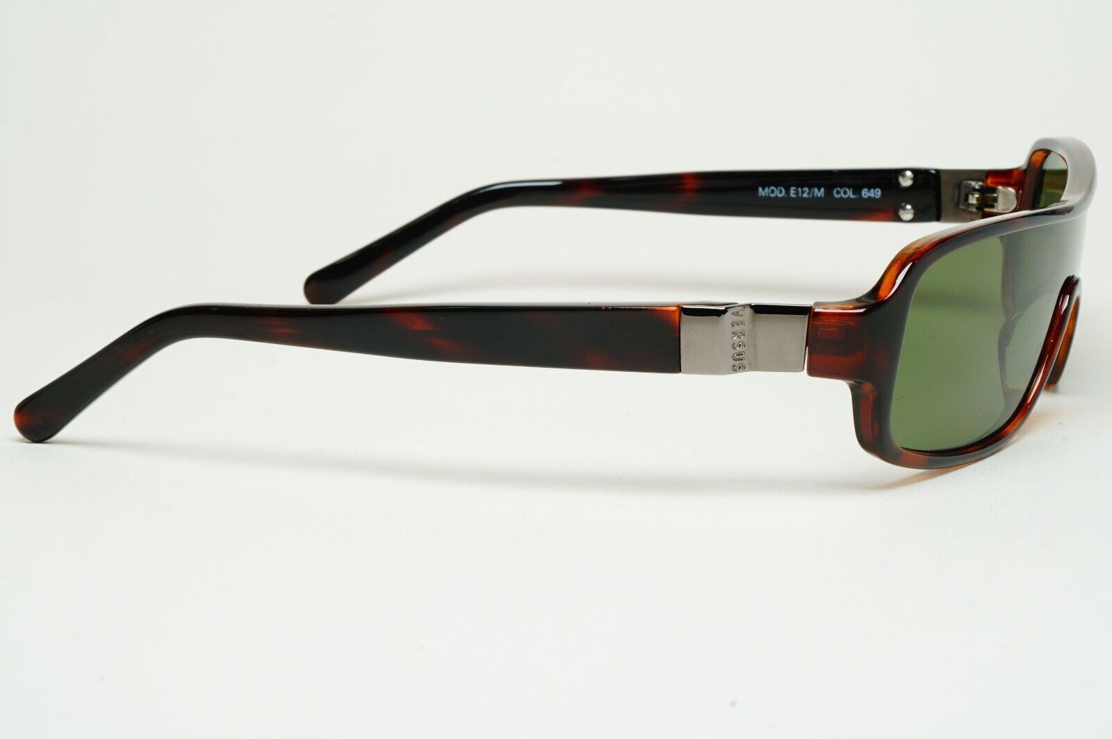 Versus Sunglasses 1996 by Gianni Versace Vintage Brown Green MOD E12/M COL 649
