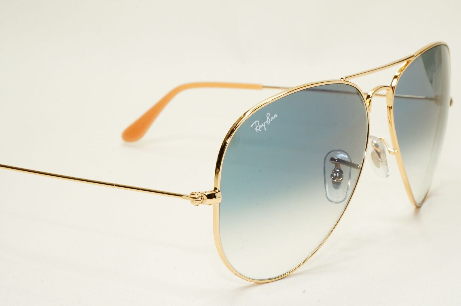 Ray-Ban Sunglasses Aviator Gold Blue Gradient Large RB 3025 001/3F 62mm