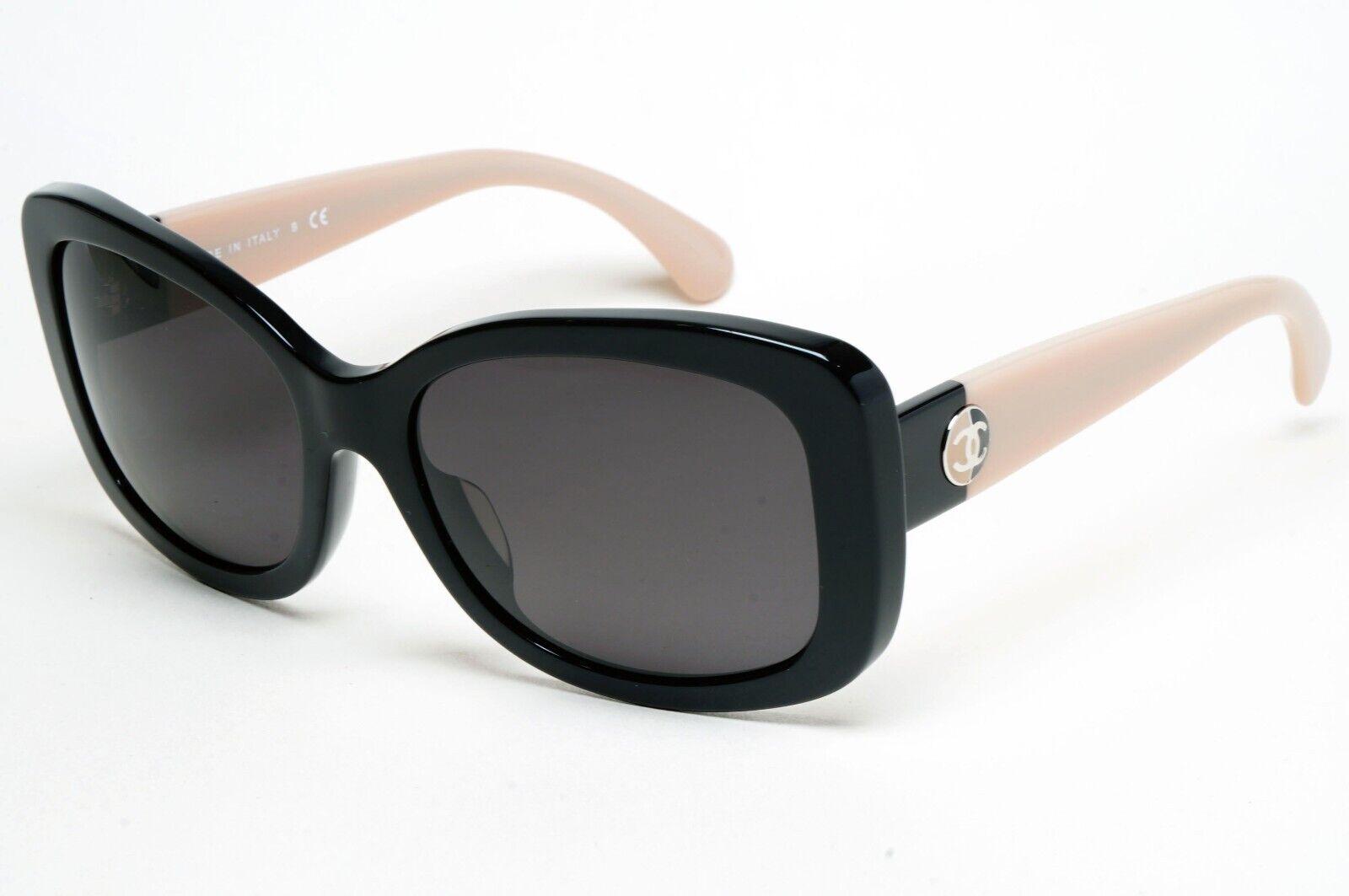 Chanel Sunglasses Black Glossy Square Beige 5322-A c.1333/26 57mm 261124