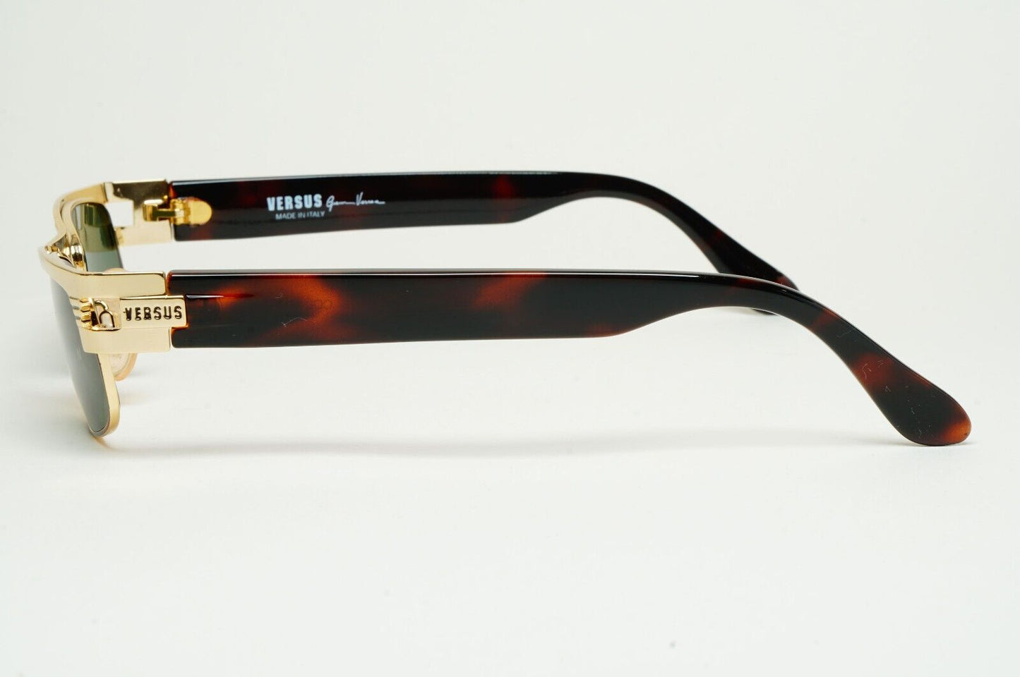 Versus Sunglasses 1996 by Gianni Versace Vintage Gold Green MOD F26 COL 36M