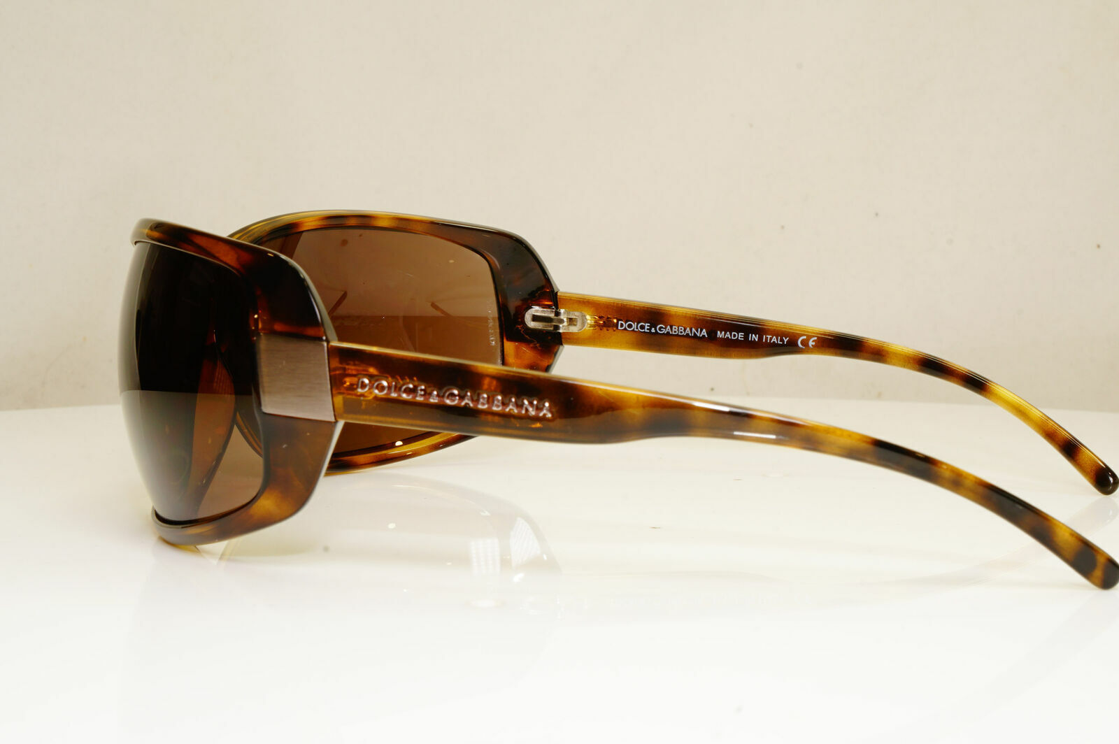 Dolce & Gabbana Brown Wrap Large Sunglasses Havana Womens D&G 6019 502/73 29231