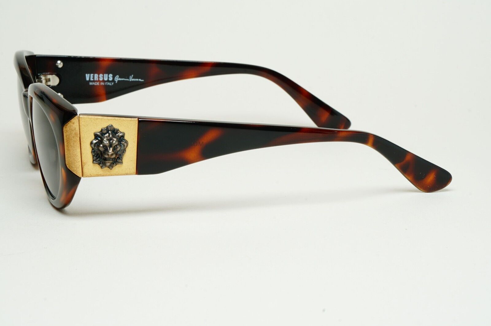 Versus Sunglasses 1996 by Gianni Versace Vintage Grey Lion Brown MOD E06 COL 649