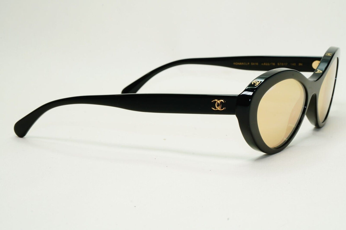 Chanel Sunglasses Letters Black Glossy Gold Mirror 5416 c.622/T6 57mm