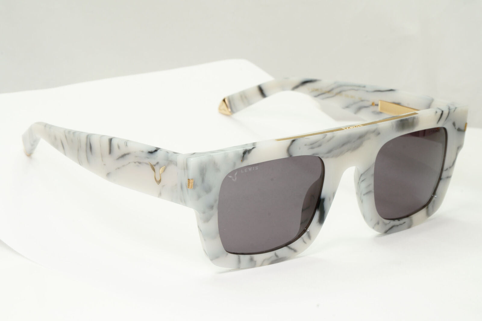 Police Lewis Hamilton F1 Sunglasses Grey Marble Acetate Square SPL E13 COL 09YL