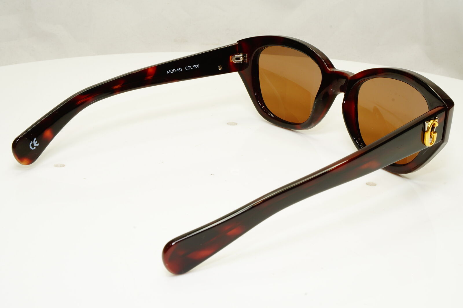 Gianni Versace 1996 Womens Vintage Gold Brown Sunglasses MOD 462 COL 900