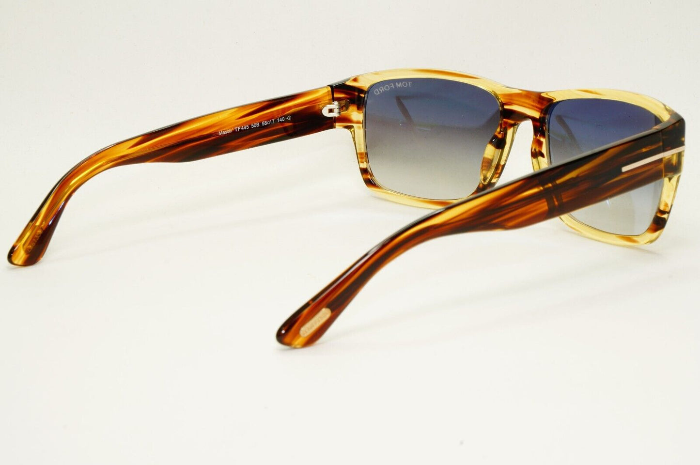 Tom Ford Sunglasses Mason Honey Brown Transparent Grey FT0445 TF 445 50B 58mm