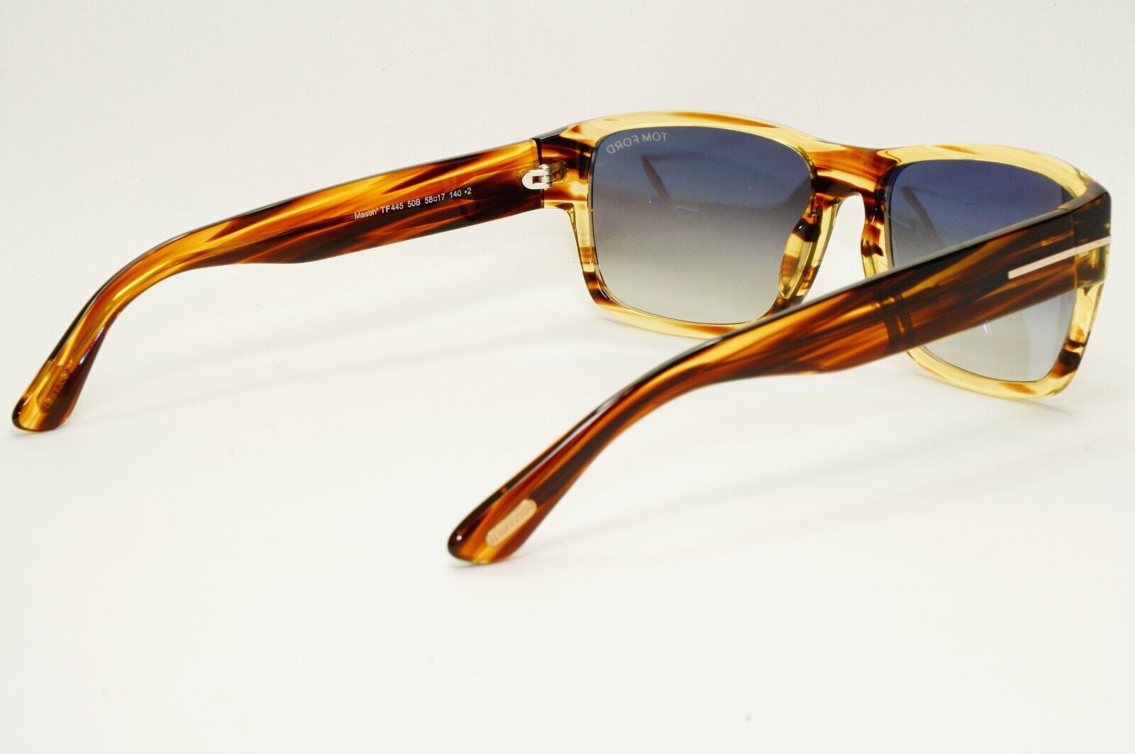 Tom Ford Sunglasses Mason Honey Brown Transparent Grey FT0445 TF 445 50B 58mm