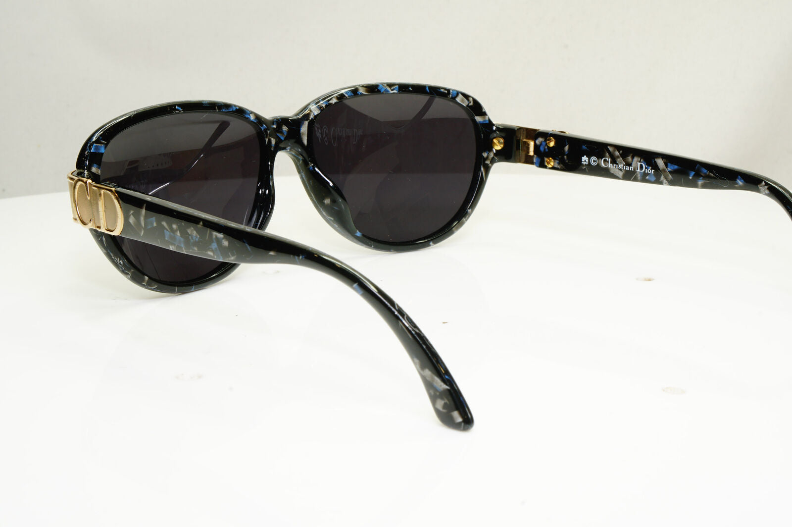 Authentic DIOR Womens 1995 Vintage Austria Sunglasses Marble Gold 2917 95 30534