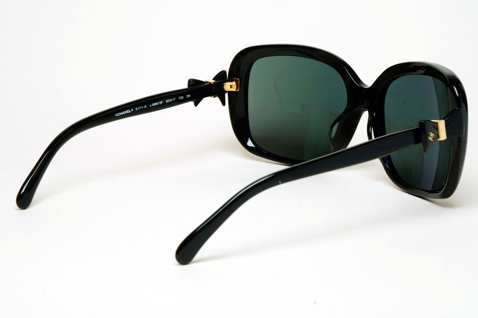 Chanel Sunglasses 2011 Bows Vintage Black Square 5171-A c.888/3F 220125