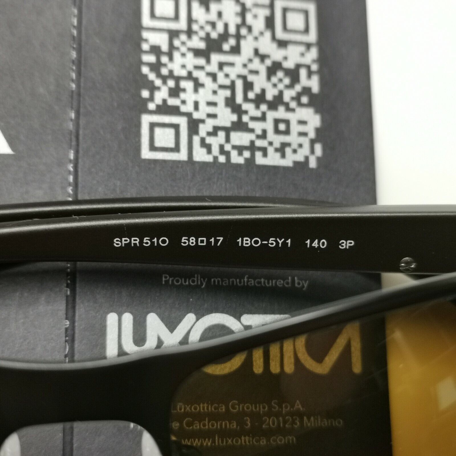 Authentic Prada Mens Polarized Brown Black Sunglasses Rectangle SPR 51O 1BO-5Y1
