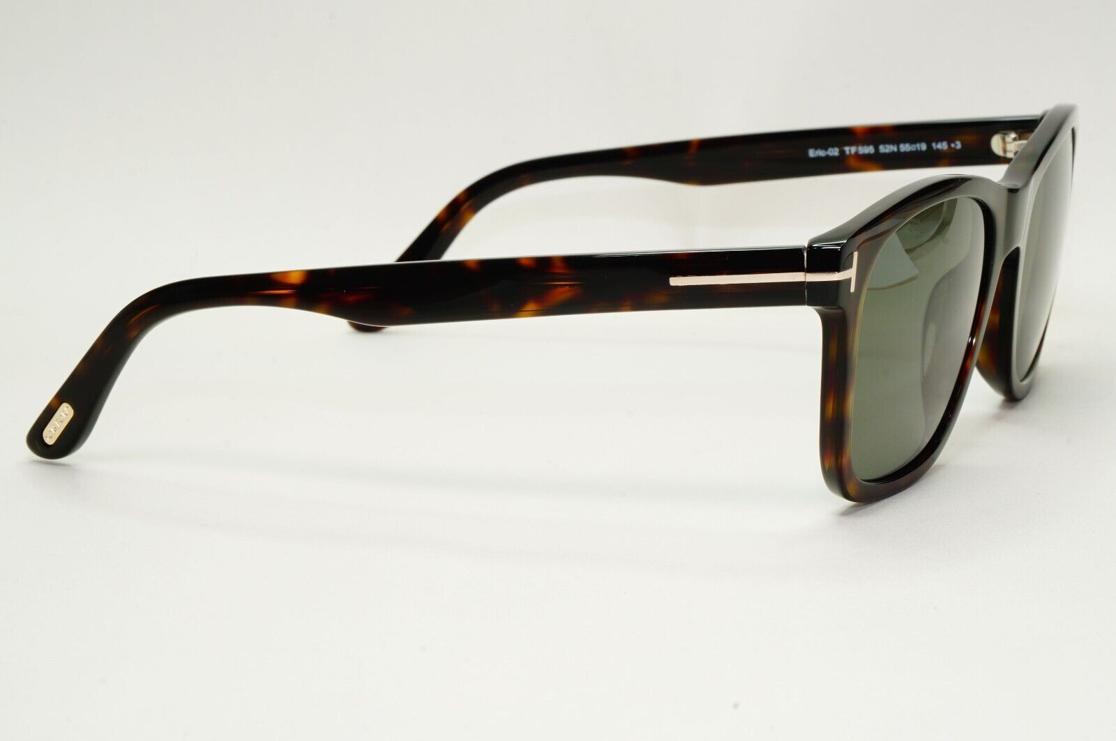 Tom Ford Sunglasses Eric-02 Brown Tortoise Green Square FT0595 TF 595 52N 55mm