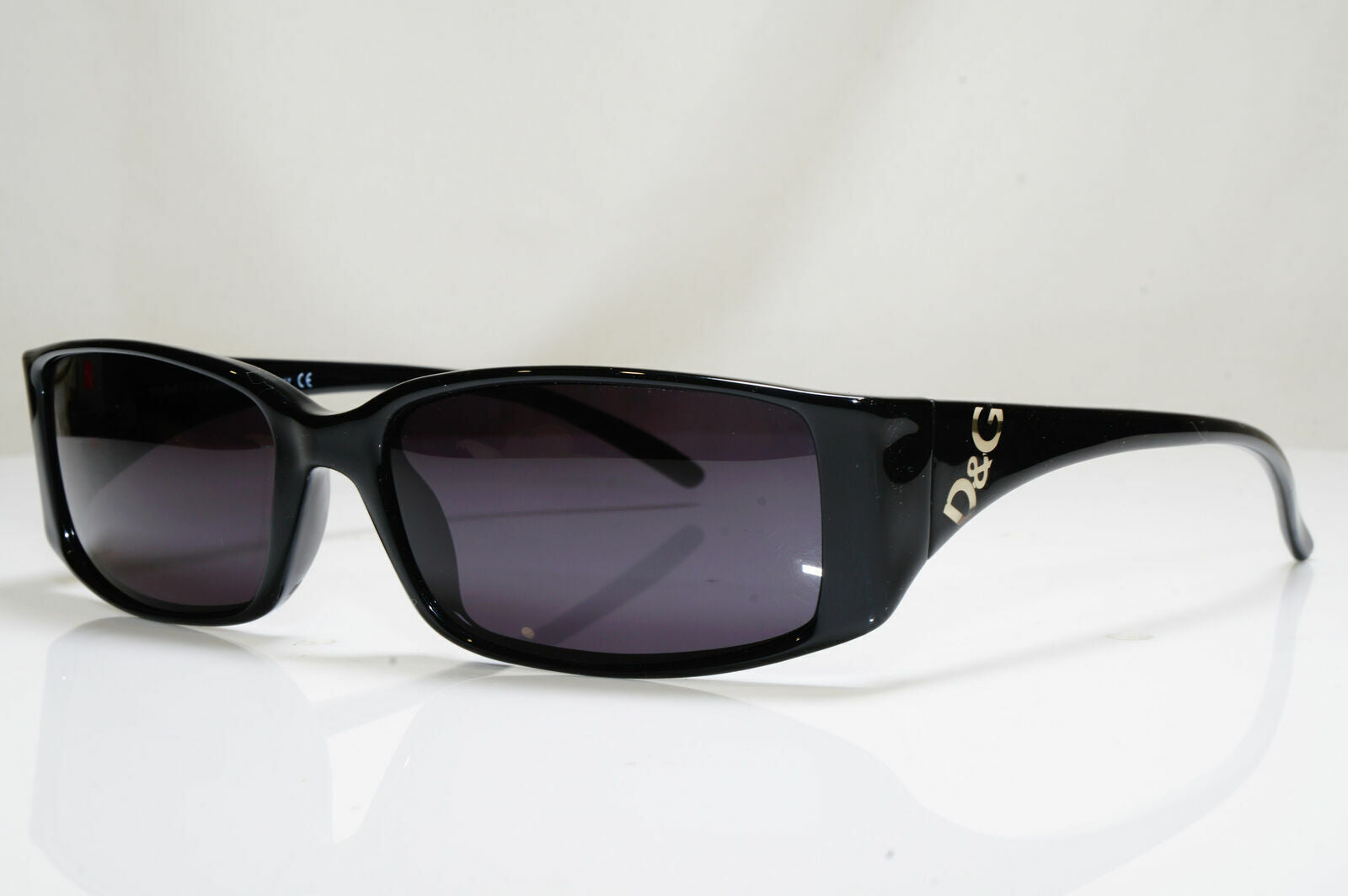 Authentic DOLCE & GABBANA Vintage Sunglasses Black Rectangle D&G 2201 B5 26535