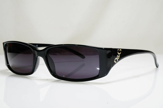 Authentic DOLCE & GABBANA Vintage Sunglasses Black Rectangle D&G 2201 B5 26535