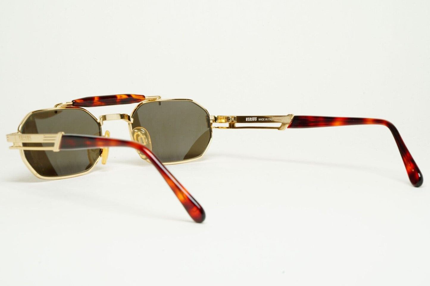 Versus Sunglasses 1996 by Gianni Versace Vintage Gold Grey MOD F25 COL 030