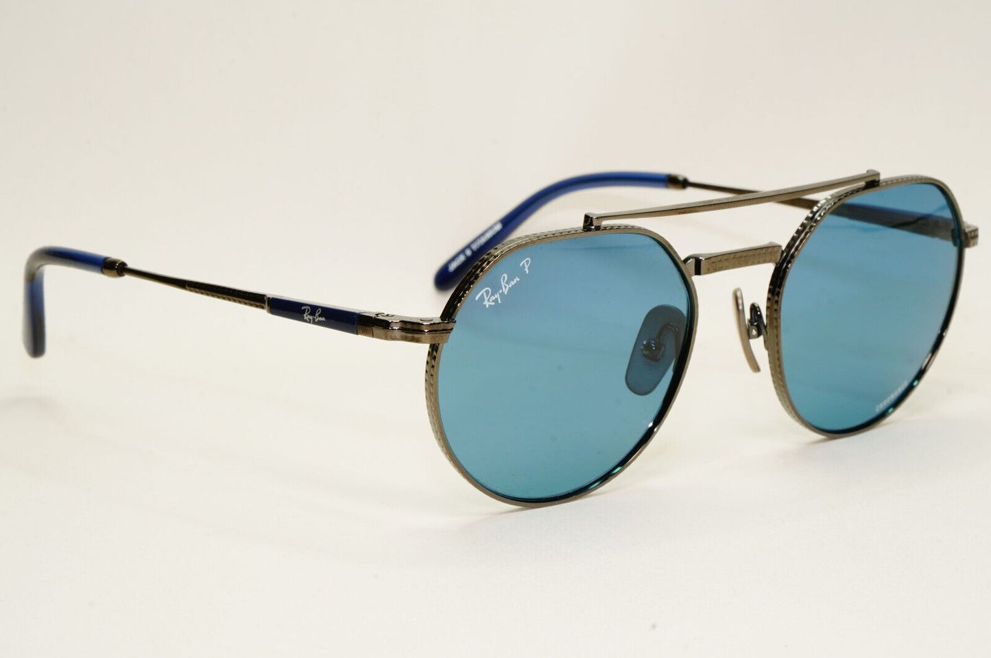 Ray-Ban Sunglasses Jack II Titanium Polarized Gunmetal Blue RB 8265 3142/S2 53mm
