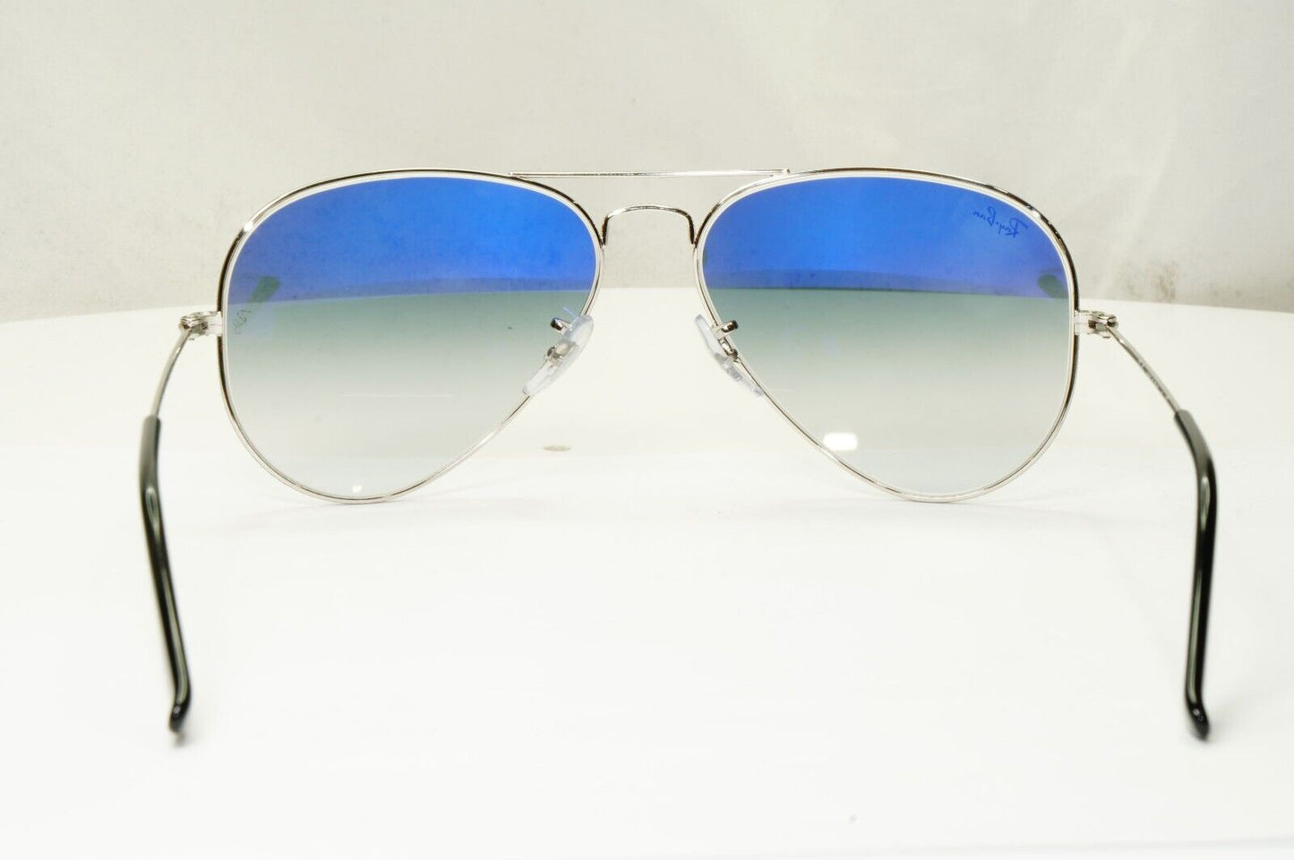 Ray-Ban Sunglasses Aviator Blue Gradient Silver Glass Lens RB 3025 003/3F 58mm