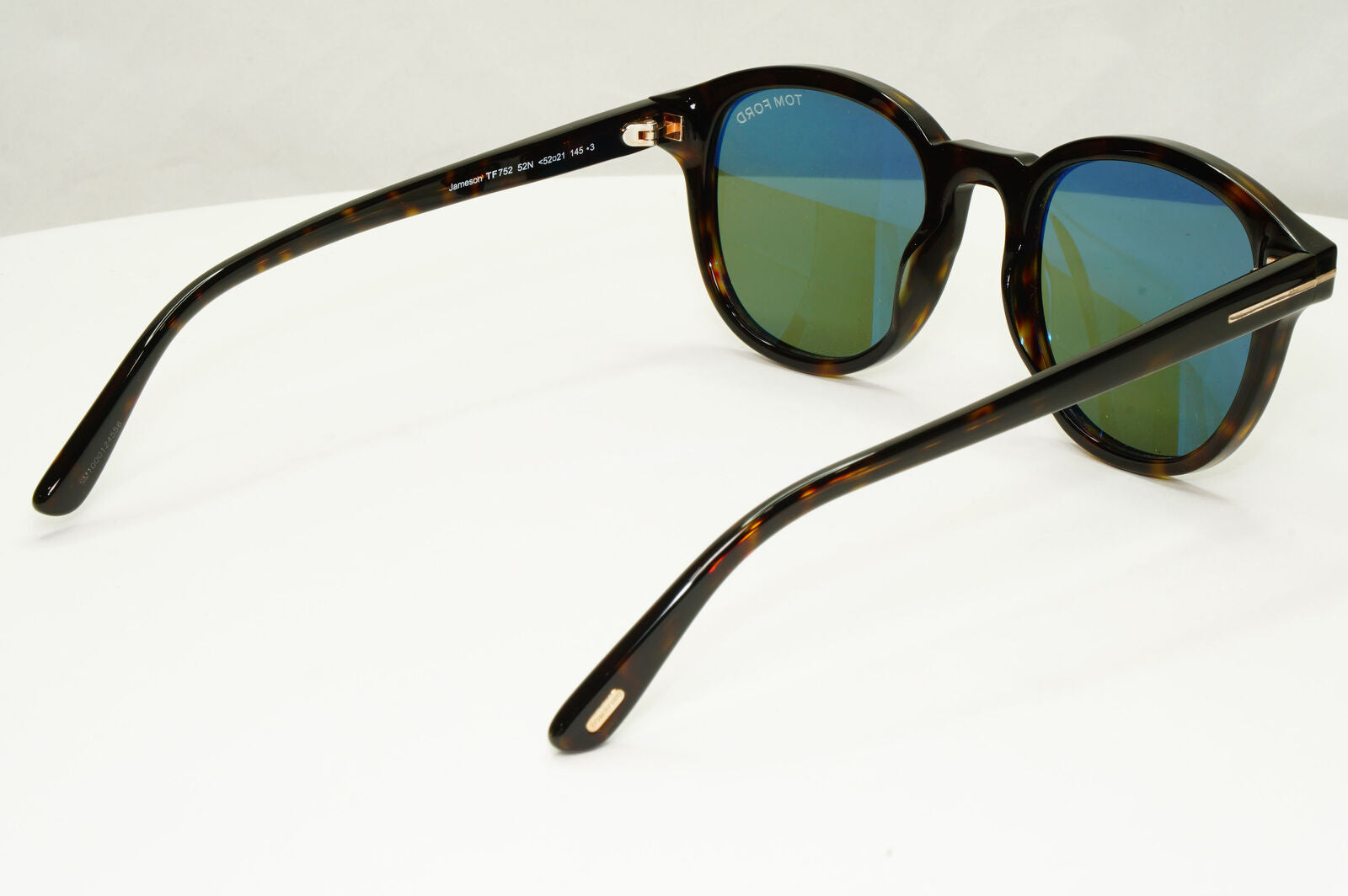 Tom Ford Tortoiseshell Green Sunglasses Brown Square Jameson TF 752 52N FT0752