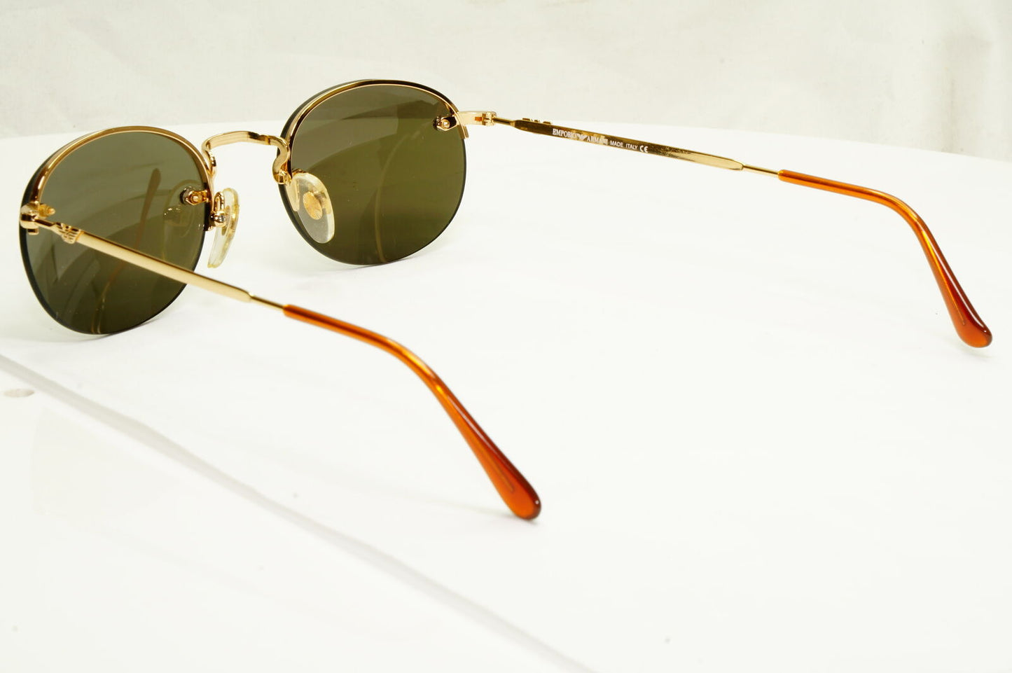 Emporio Armani 1997 Vintage Sunglasses Mens Womens Gold Eagle 043 743