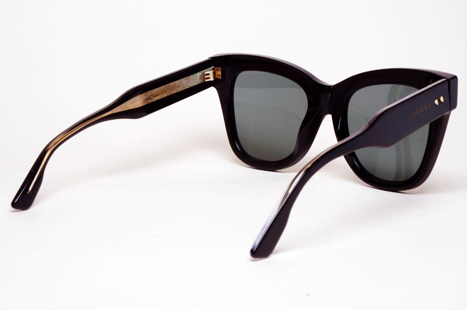 Gucci Sunglasses 2022 Black Square Grey Large Heavy Thick GG1082S 001 220125