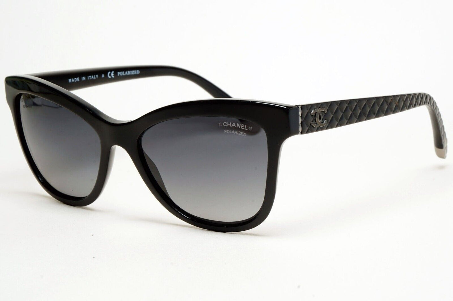 Chanel Sunglasses Polarized Black Grey Gradient Square 5330 c.501/S8 56mm 241124