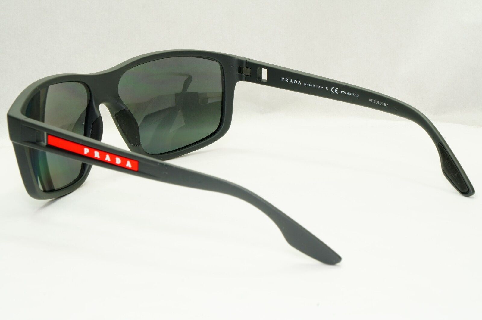 Prada Sunglasses Polarized Silver Mirror Grey Rubber PS02XS SPS 02X UFK-07H