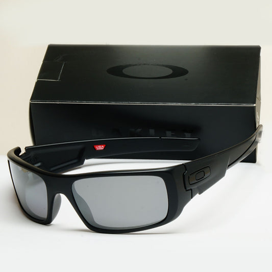 Oakley Sunglasses Polarized Crankshaft Black Matte Iridium Sport Wrap OO 9239 06