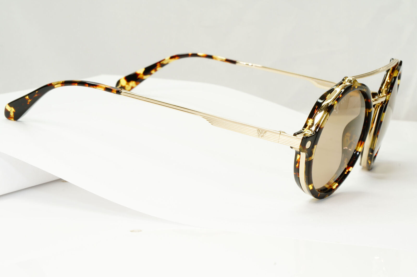 Police Lewis Hamilton F1 Sunglasses Gold Brown Tortoise Round SPL A27 COL 594G