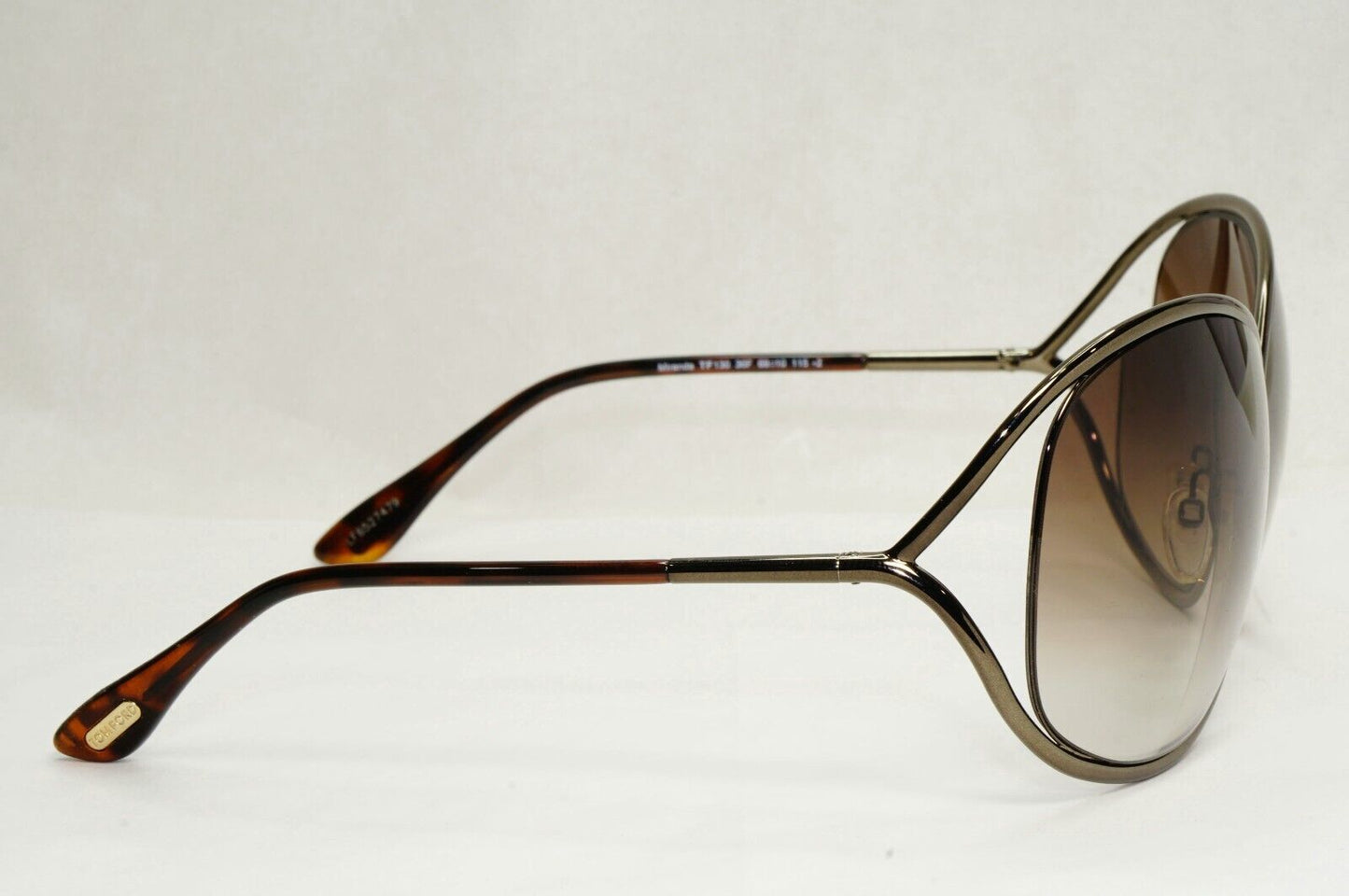 Tom Ford Sunglasses Miranda Gunmetal Brown Gradient Metal FT0130 TF 130 36F