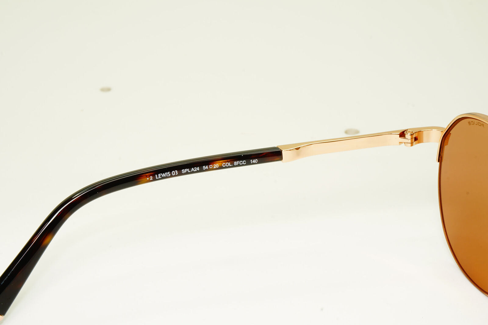 Police Lewis Hamilton F1 Sunglasses Gold Copper Mirror Round SPL A24 COL 8FCC