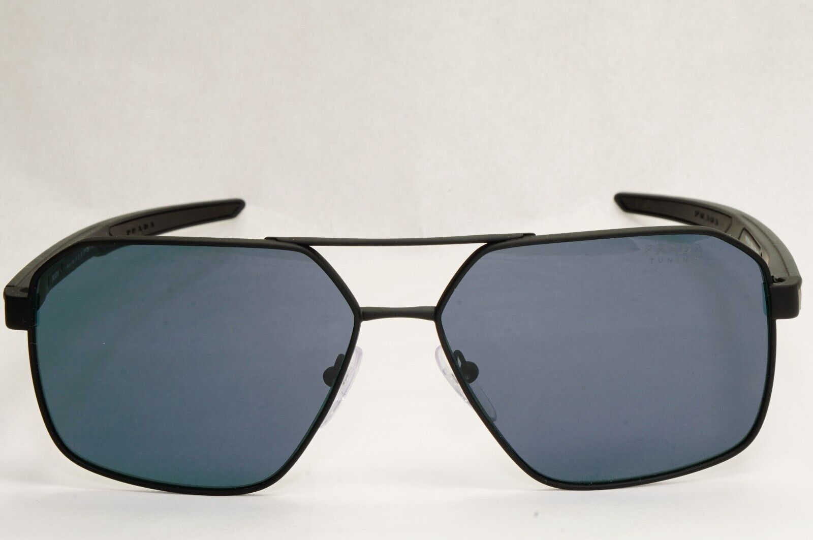 Prada Sunglasses Color Tuning Blue Lens Black Rubber PS55WS SPS 55W DG0-09R