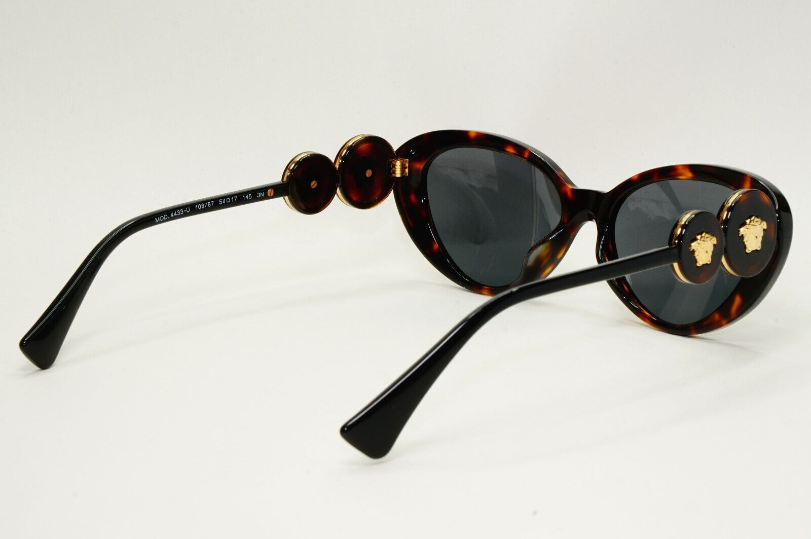 Versace Sunglasses Cat Eye Medusa Havana Brown Grey MOD VE 4433-U 108/87 54mm